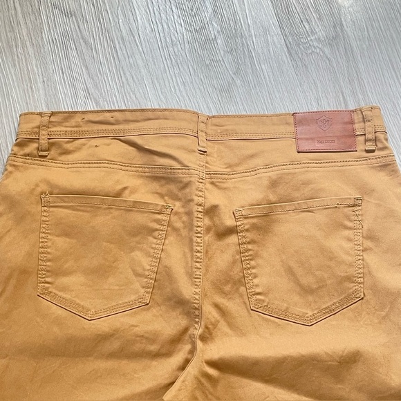 MAX COCOS MUSTARD YELLOW STRAIGHT LEG STRETCH JEANS SIZE 16 - Picture 4 of 9